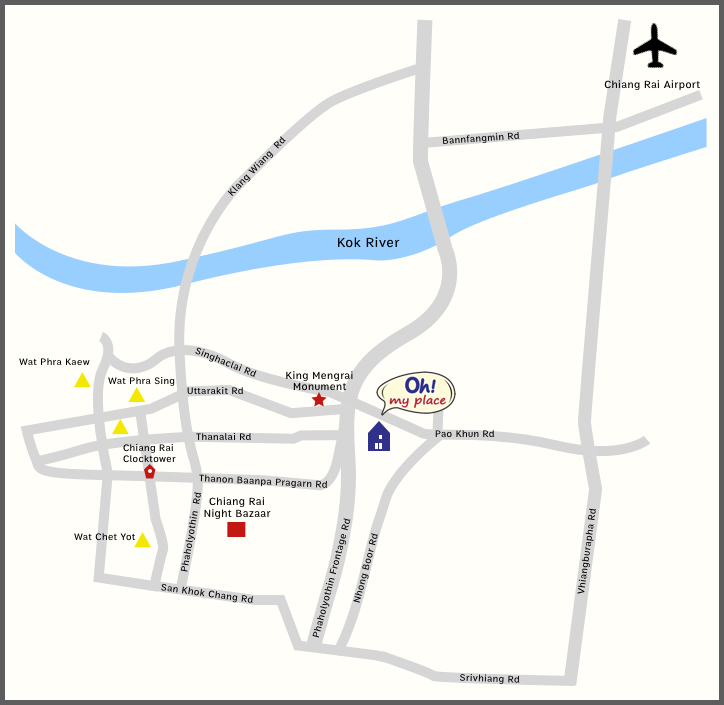 Map to Oh My Place
